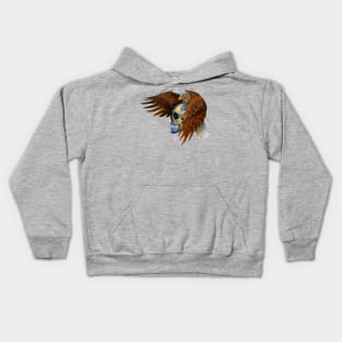 indian native Eagle sugar Skull Kids Hoodie